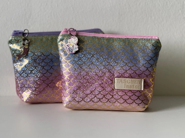Waschbare Kosmetiktasche aus farbigem Stoff – Beispiel 3