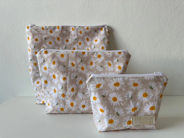 Waschbare Kosmetiktasche aus farbigem Stoff – Beispiel 8