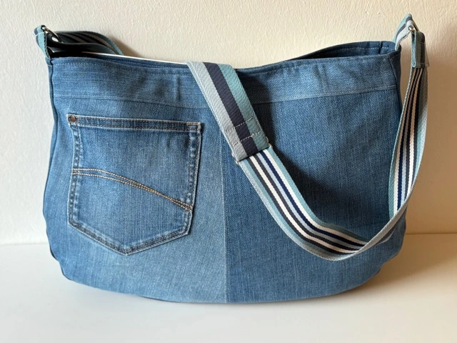 Handgemachte Summerfeeling-Tasche mit Motivstoff – Foto 6