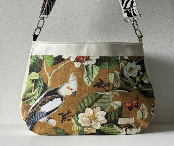 Handgemachte Summerfeeling-Tasche mit Motivstoff – Foto 9