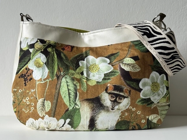 Handgemachte Summerfeeling-Tasche mit Motivstoff – Foto 10